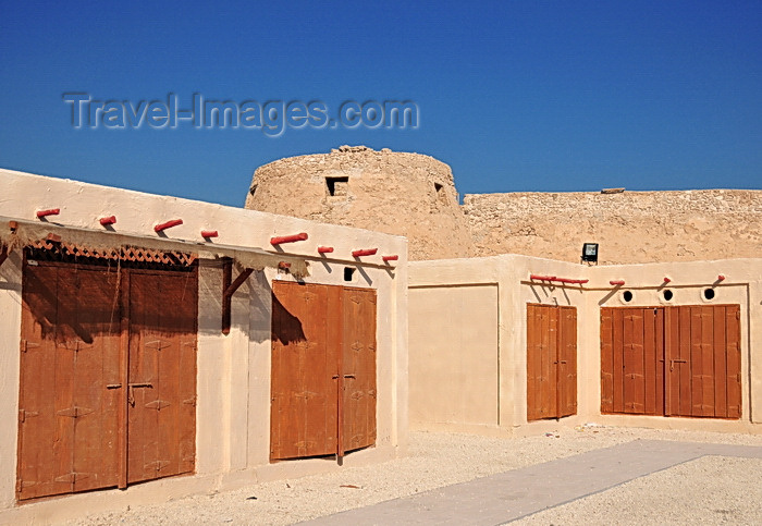 bahrain79: Arad, Muharraq Island, Bahrain: Arad market cubicles and Arad Fort - photo by M.Torres - (c) Travel-Images.com - Stock Photography agency - Image Bank