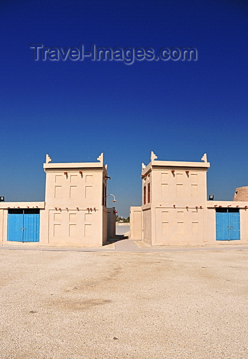 bahrain81: Arad, Muharraq Island, Bahrain: market facilities with Arad Fort behind - photo by M.Torres - (c) Travel-Images.com - Stock Photography agency - Image Bank