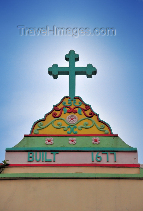 bangladesh25: Dakha / Dacca, Bangladesh: Holy Rosary Catholic Church / Tejgaon (Tesgão) Church -  Farmgate - the oldest church in Dhaka, built in 1677 by the Portuguese Augustinian Missionaries, a century before the arrival of the British - photo by M.Torres - (c) Travel-Images.com - Stock Photography agency - Image Bank