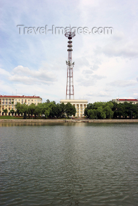 belarus46: Belarus - Minsk - National Radio house and its antenna - photo by A.Stepanenko - (c) Travel-Images.com - Stock Photography agency - Image Bank