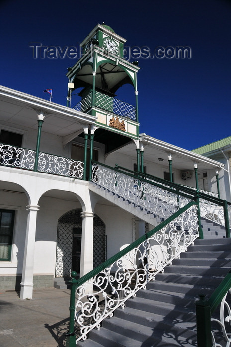 belize104: Belize City, Belize: Supreme Court with its wrought-iron columns - Regent st. - photo by M.Torres - (c) Travel-Images.com - Stock Photography agency - Image Bank