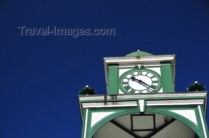 belize105: Belize City, Belize: Supreme Court - clock - photo by M.Torres - (c) Travel-Images.com - Stock Photography agency - Image Bank