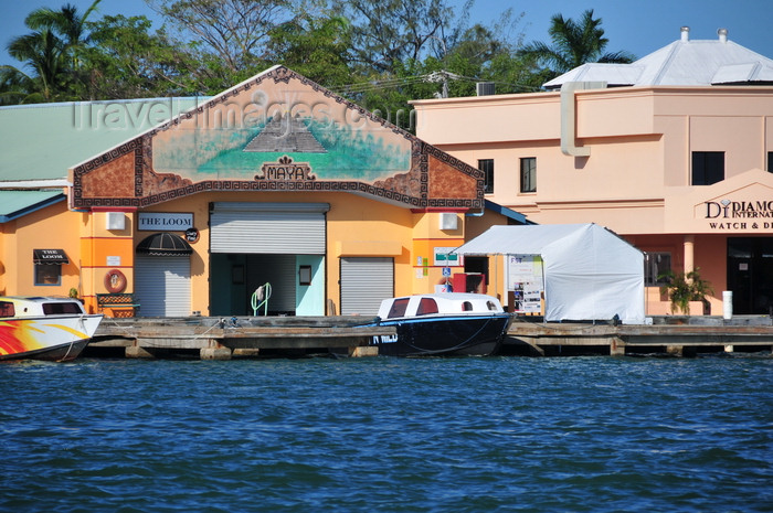 belize109: Belize City, Belize: Maya duty free shop in Belize City Tourism Village - photo by M.Torres - (c) Travel-Images.com - Stock Photography agency - Image Bank