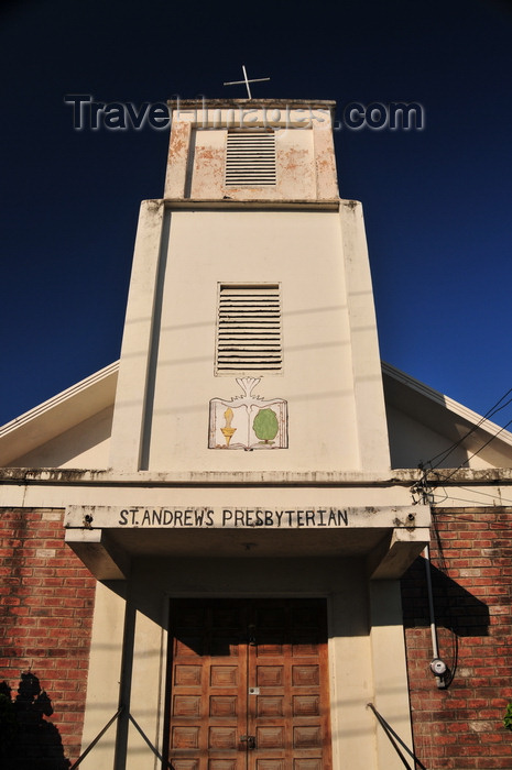 belize114: Belize City, Belize: St. Andrews Presbyterian Church - Calvinist denomination - Regent St. - photo by M.Torres - (c) Travel-Images.com - Stock Photography agency - Image Bank