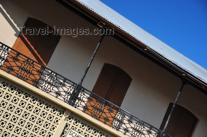 belize121: Belize City, Belize: colonial veranda - Catholic school - N Front St. - photo by M.Torres - (c) Travel-Images.com - Stock Photography agency - Image Bank