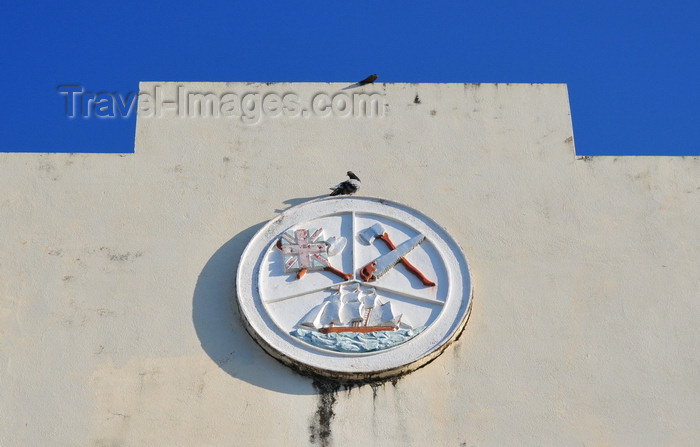 belize125: Belize City, Belize: City Hall - municipal coat of arms - photo by M.Torres - (c) Travel-Images.com - Stock Photography agency - Image Bank