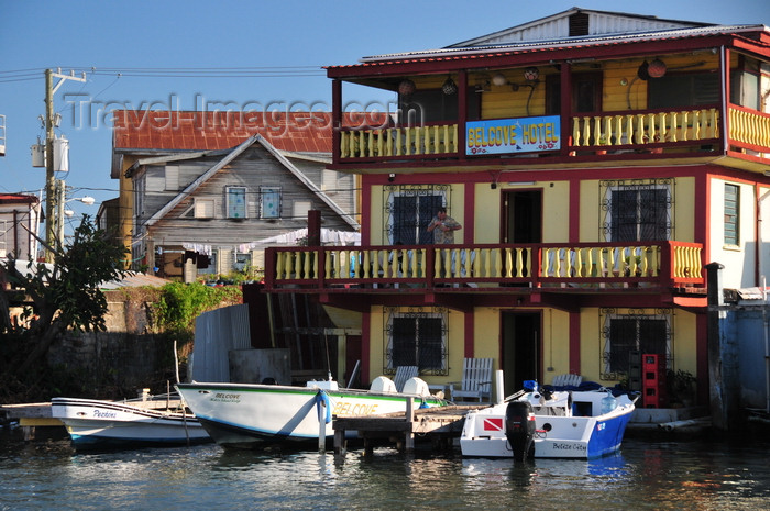 belize136: Belize City, Belize: Belcove hotel, on Haulover Creek, a branch of the Belize river - photo by M.Torres - (c) Travel-Images.com - Stock Photography agency - Image Bank