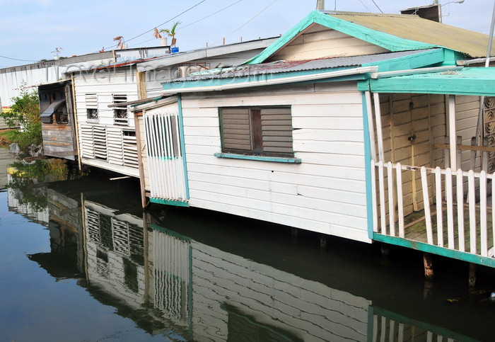 belize143: Belize City, Belize: houses hanging over the Southside Canal - West Canal St. - photo by M.Torres - (c) Travel-Images.com - Stock Photography agency - Image Bank