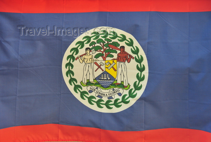 belize151: Belize City, Belize: Belizean flag - photo by M.Torres - (c) Travel-Images.com - Stock Photography agency - Image Bank