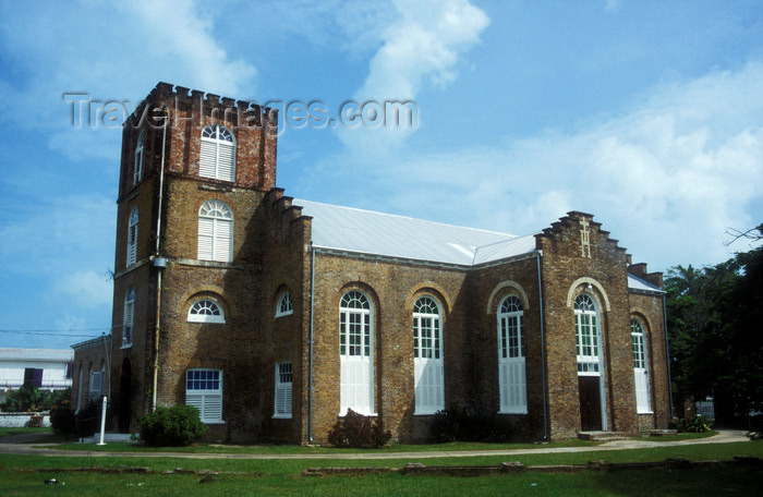 belize16: Belize City: built using bricks brought from England as ship's ballast, St. John's Cathedral is the oldest building in Belize and the oldest Anglican Church in Central America - Albert Street - photo by D.Forman - (c) Travel-Images.com - Stock Photography agency - Image Bank