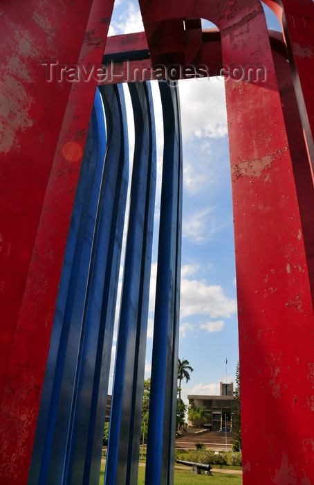 belize17: Belmopan, Cayo, Belize:Belize-Mexican Monument - a gift of Mexico on the country's first day as an independent nation - photo by M.Torres - (c) Travel-Images.com - Stock Photography agency - Image Bank