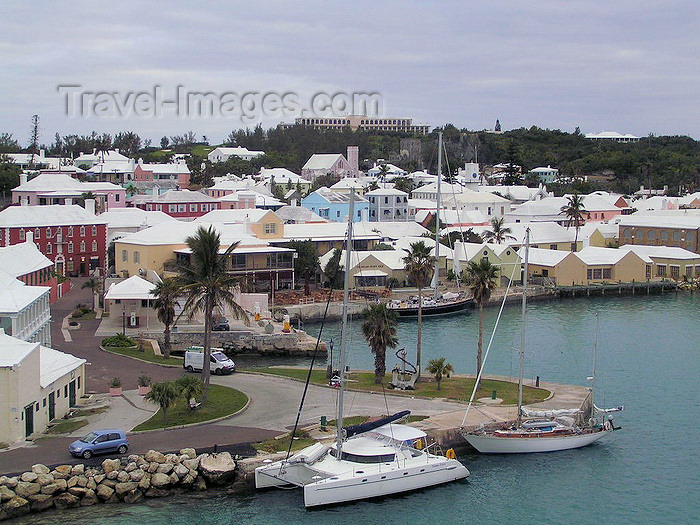 bermuda17: Bermuda - St. George: view of the harbour - photo by Captain Peter - (c) Travel-Images.com - Stock Photography agency - Image Bank