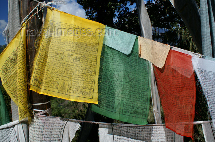 bhutan123: Bhutan - Paro dzongkhag - prayer flags, on the way to Taktshang Goemba - photo by A.Ferrari - (c) Travel-Images.com - Stock Photography agency - Image Bank