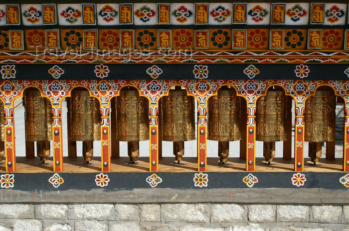 bhutan172: Bhutan - Thimphu - Prayer wheels - city center - photo by A.Ferrari - (c) Travel-Images.com - Stock Photography agency - Image Bank