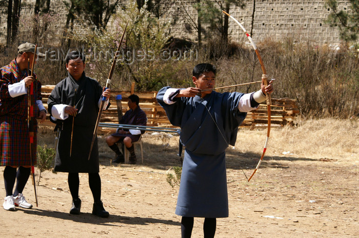 bhutan189: Bhutan - Thimphu  - archery at Changlimithang stadium - photo by A.Ferrari - (c) Travel-Images.com - Stock Photography agency - Image Bank