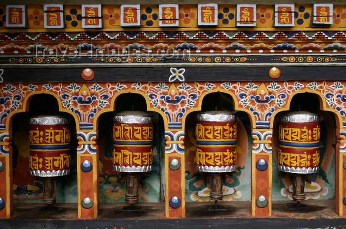 bhutan244: Bhutan - Prayer wheels, in Cheri Goemba - photo by A.Ferrari - (c) Travel-Images.com - Stock Photography agency - Image Bank