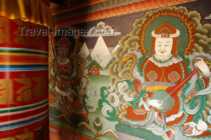 bhutan260: Bhutan - two guardians of the four directions, in Chimi Lhakhang monastery - photo by A.Ferrari - (c) Travel-Images.com - Stock Photography agency - Image Bank