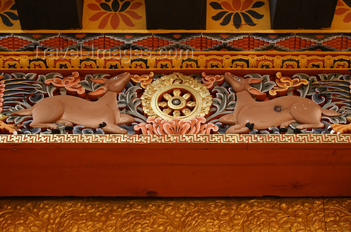 bhutan272: Bhutan - wheel of life - wood carvings, in the Punakha Dzong - photo by A.Ferrari - (c) Travel-Images.com - Stock Photography agency - Image Bank