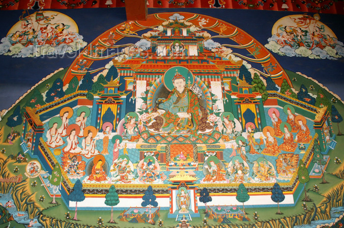 bhutan28: Bhutan - Trongsa Dzong - painting - Guru Rinpoche, aka Padmakara or Padma Raja - photo by A.Ferrari - (c) Travel-Images.com - Stock Photography agency - Image Bank