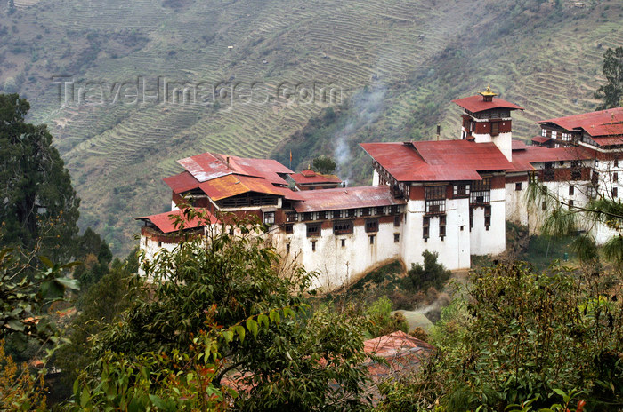 bhutan314: Bhutan - Trongsa Dzong - built in 1644 by Chhogyel Mingyur Tenpa, a representative of Shabdrung Ngawang Namgyal - photo by A.Ferrari - (c) Travel-Images.com - Stock Photography agency - Image Bank