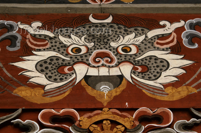 bhutan32: Bhutan - Trongsa Dzong - demon - photo by A.Ferrari - (c) Travel-Images.com - Stock Photography agency - Image Bank