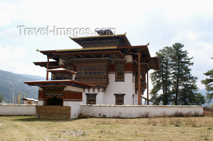 bhutan334: Bhutan - Zangto Pelri Lhakhang, Bumthang valley - a new temple - photo by A.Ferrari - (c) Travel-Images.com - Stock Photography agency - Image Bank