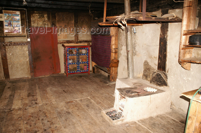 bhutan397: Bhutan - Ura village - inside a Bhutanese house - photo by A.Ferrari - (c) Travel-Images.com - Stock Photography agency - Image Bank