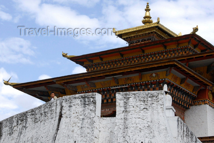 bhutan420: Bhutan, Thimphu, Trashi Chhoe Dzong - photo by J.Pemberton - (c) Travel-Images.com - Stock Photography agency - Image Bank