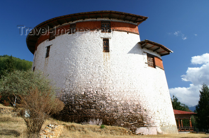 bhutan63: Bhutan - Paro: Bhutan's national museum - from behind - photo by A.Ferrari - (c) Travel-Images.com - Stock Photography agency - Image Bank