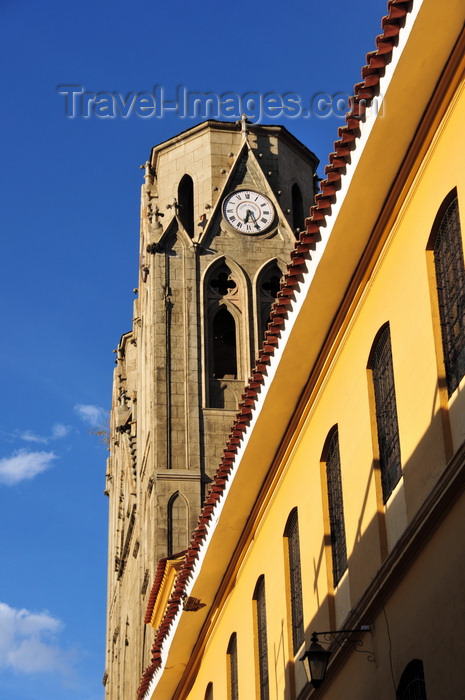 bolivia3: La Paz, Bolivia: neo-Gothic towers of San Calixto church - calle Pichincha - Templo Sagrado Corazón - photo by M.Torres - (c) Travel-Images.com - Stock Photography agency - Image Bank