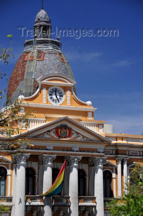 bolivia74: La Paz, Bolivia: Palacio Legislativo - hosts the National Congress, a bicameral parliament consisting of a lower house, the Chamber of Deputies, and an upper house, the Senate - Plaza Murillo - photo by M.Torres - (c) Travel-Images.com - Stock Photography agency - Image Bank