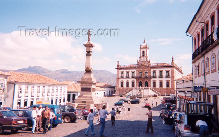 brazil13: Brazil / Brasil - Ouro Preto: Tiradentes square and Inconfidencia museum | praça Tiradentes e museu da inconfidência mineira (antiga casa da câmara e cadeia) - photo by M.Torres - (c) Travel-Images.com - Stock Photography agency - Image Bank