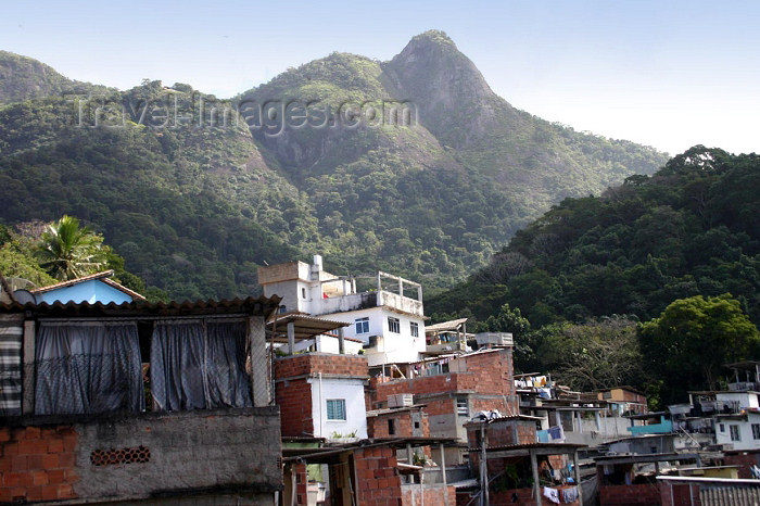 brazil146: Brazil / Brasil - Rio de Janeiro: Vila Canoas Favela - slum - the view / a vista - photo by N.Cabana - (c) Travel-Images.com - Stock Photography agency - Image Bank