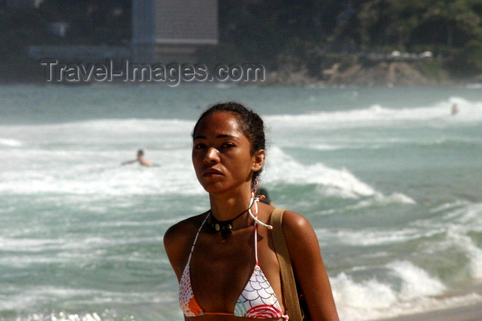 brazil151: Brazil / Brasil - Rio de Janeiro: girl from Ipanema - waves / garota de ipanema - ondas - photo by N.Cabana - (c) Travel-Images.com - Stock Photography agency - Image Bank