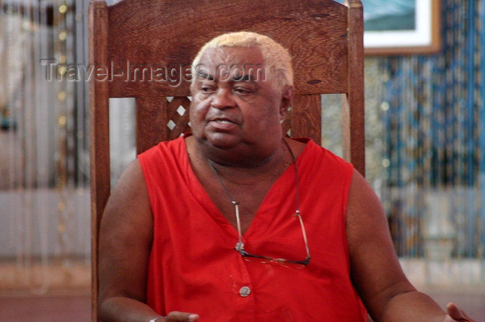 brazil158: Brazil / Brasil - Olinda (Pernambuco): Candomble master - Afro-Brazilian cult - Candomblé Nação Nago - photo by Nacho Cabana - (c) Travel-Images.com - Stock Photography agency - Image Bank