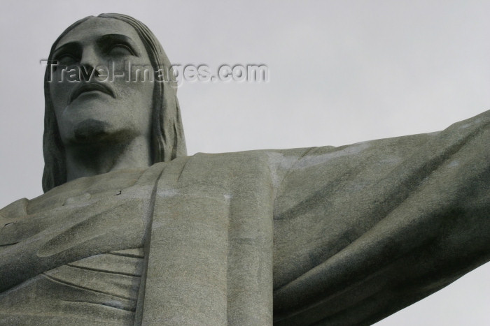 brazil198: Brazil / Brasil - Rio de Janeiro: Corcovado - Jesus  Christ the Redeemer statue -  Art Deco-style statue designed by architect Paul Landowsky / estatua do Cristo Redentor - Corcovado - photo by N.Cabana - (c) Travel-Images.com - Stock Photography agency - Image Bank