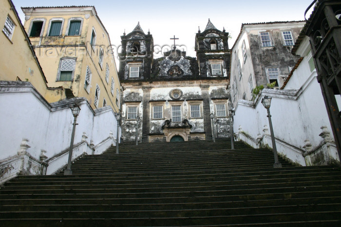 brazil203: Brazil / Brasil : stairs to Nossa Senhora dos Passos church / Igreja de Nossa Senhora dos Passos (onde foi filmado ''O Pagador de Promessas'') - photo by N.Cabana - (c) Travel-Images.com - Stock Photography agency - Image Bank