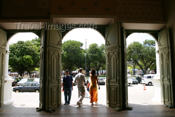 brazil218: Brazil / Brasil - Fortaleza (Ceará): José de Alencar theatre / Teatro José de Alencar - entrance - entrada - photo by N.Cabana - (c) Travel-Images.com - Stock Photography agency - Image Bank