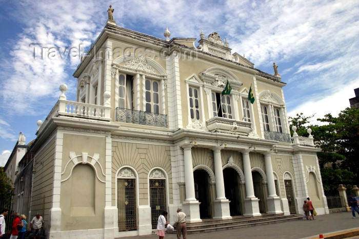 brazil220: Brazil / Brasil - Fortaleza (Ceará): José de Alencar theatre / Teatro José de Alencar - façade - fachada - Theatro - Praça José de Alencar - photo by N.Cabana - (c) Travel-Images.com - Stock Photography agency - Image Bank