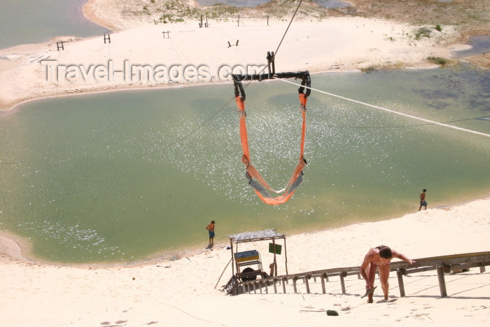 brazil226: Brazil / Brasil - Fortaleza (Ceará): praia da Canoa Quebrada - beach - ascending - dunes - dunas - photo by N.Cabana - (c) Travel-Images.com - Stock Photography agency - Image Bank