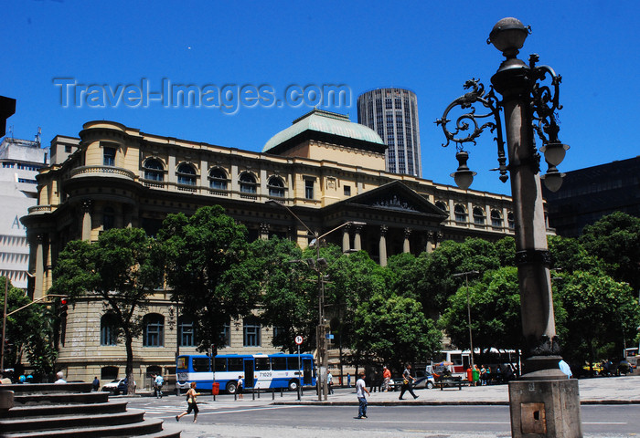 brazil420: Rio de Janeiro, Brazil: National Library - the Largest in Latin America - initiated with the Royal Library of Portugal - Avenida Rio Branco | biblioteca nacional, a maior da América Latina, fundada a partir da colecção da Real Biblioteca de Portugal - photo by L.Moraes - (c) Travel-Images.com - Stock Photography agency - Image Bank