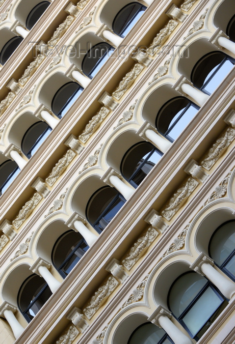 brazil471: São Paulo, Brazil: elegant arched windows - Italianate facade on 15 de Novembro street - Historical center - architect Ramos de Azevedo - photo by M.Torres - (c) Travel-Images.com - Stock Photography agency - Image Bank