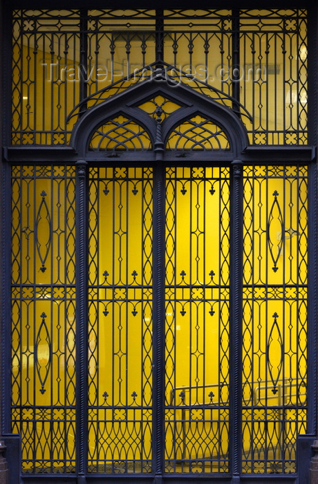 brazil481: São Paulo, Brazil: ornate wrought iron door of a belle époque building on Rua Boa Vista - photo by M.Torres - (c) Travel-Images.com - Stock Photography agency - Image Bank