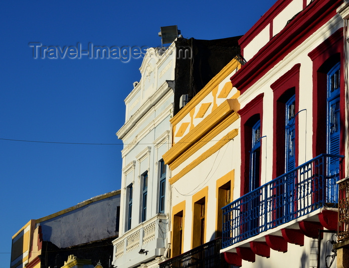 brazil525: Olinda, Pernambuco, Brazil: sunny colonial houses with narrow balconies on Rua de São bento - photo by M.Torres - (c) Travel-Images.com - Stock Photography agency - Image Bank