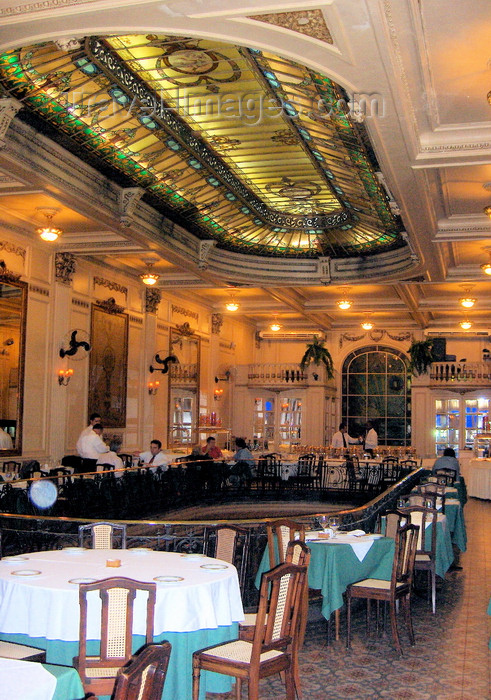 brazil74: Rio de Janeiro, RJ, Brasil / Brazil: Confeitaria Colombo -  Art Nouveau at Restaurante Cristóvão - photo by S.West - (c) Travel-Images.com - Stock Photography agency - Image Bank