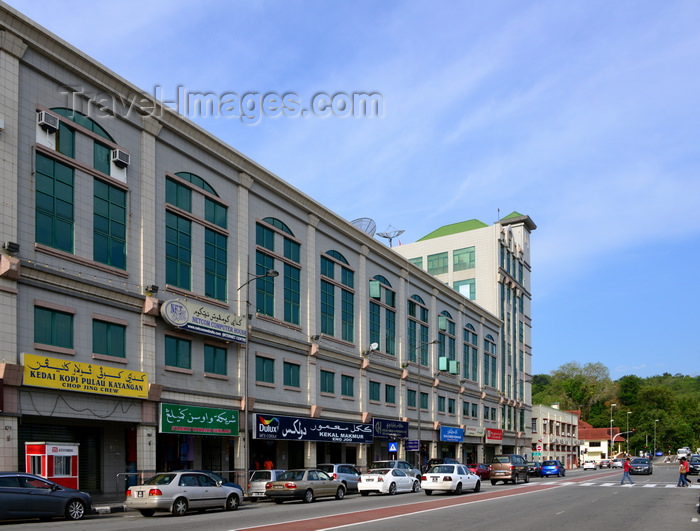 brunei130: Bandar Seri Begawan, Brunei Darussalam: store fronts along McArthur street, the waterfront - photo by M.Torres - (c) Travel-Images.com - Stock Photography agency - Image Bank