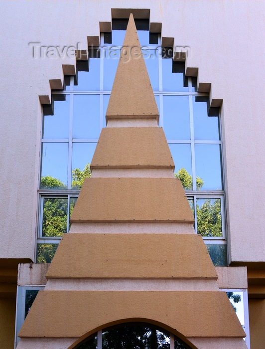 burkina-faso59: Ouagadougou, Burkina Faso: 'Maison de l'Entreprise' building, MEBF - Chamber of Commerce compound - Christmas tree façade - photo by M.Torres - (c) Travel-Images.com - Stock Photography agency - Image Bank