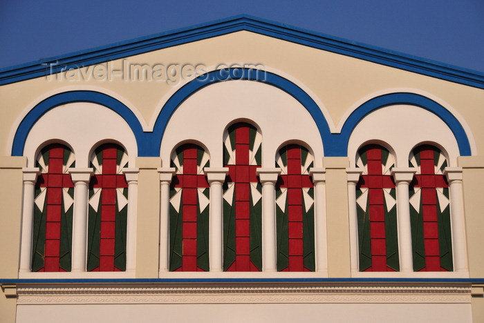 burundi17: Bujumbura, Burundi: St. George's Greek Orthodox Church - windows - photo by M.Torres - (c) Travel-Images.com - Stock Photography agency - Image Bank
