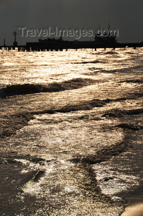 burundi37: Bujumbura, Burundi: Lake Tanganyika - beach and harbour pier at sunset - photo by M.Torres - (c) Travel-Images.com - Stock Photography agency - Image Bank