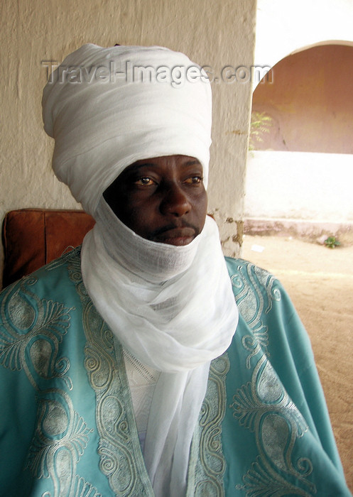 cameroon40: Maroua, Cameroon: His Majesty Bakary Bouba, the Lamido of Maroua - traditional ruler - photo by B.Cloutier - (c) Travel-Images.com - Stock Photography agency - Image Bank